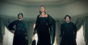 Fiona Goode, Marie LaLaurie and Marie Laveau are dominant characters in 'Coven', wrestling over the secret to immortality and providing climactic plot twists.