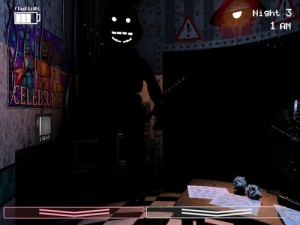 Shadow Bonnie seen before the game crashes.