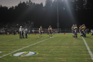 Warriors line up for the extra point after Justin Moffatt's touchdown