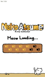 Neko Atsume's loading screen.